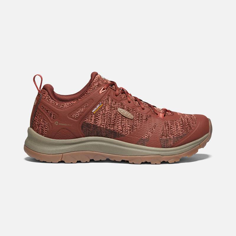 Keen Terradora II Waterproof Wanderschuhe Damen DE-70694 Cherry Mahogany/Coral - Keen Damenschuhe Ro